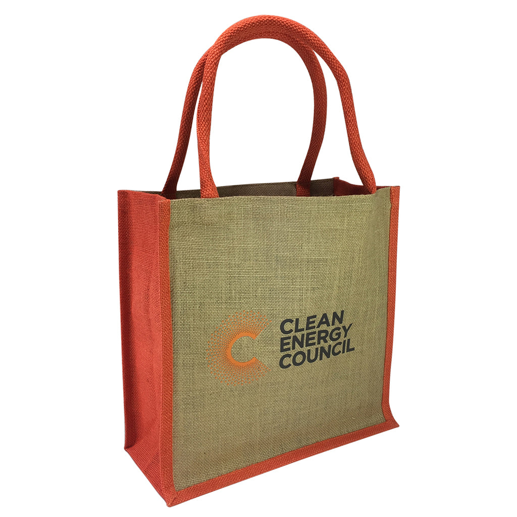 Stock Jute Square Shopper-Coloured(SJB-06T) - greenpac.com.au