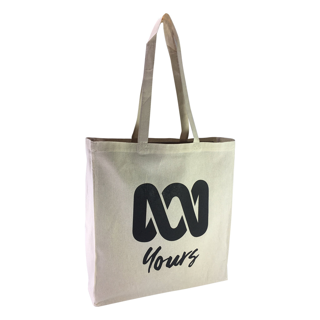 Stock Calico Shopping Bag with Gusset(SCB-06D) - greenpac.com.au