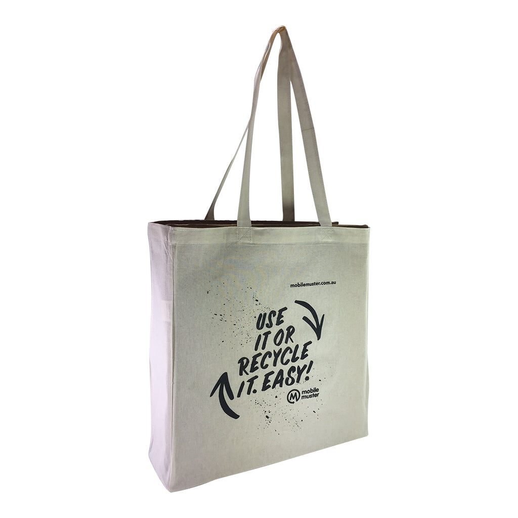 Stock Calico Shopping Bag with Gusset(SCB-06D) - greenpac.com.au