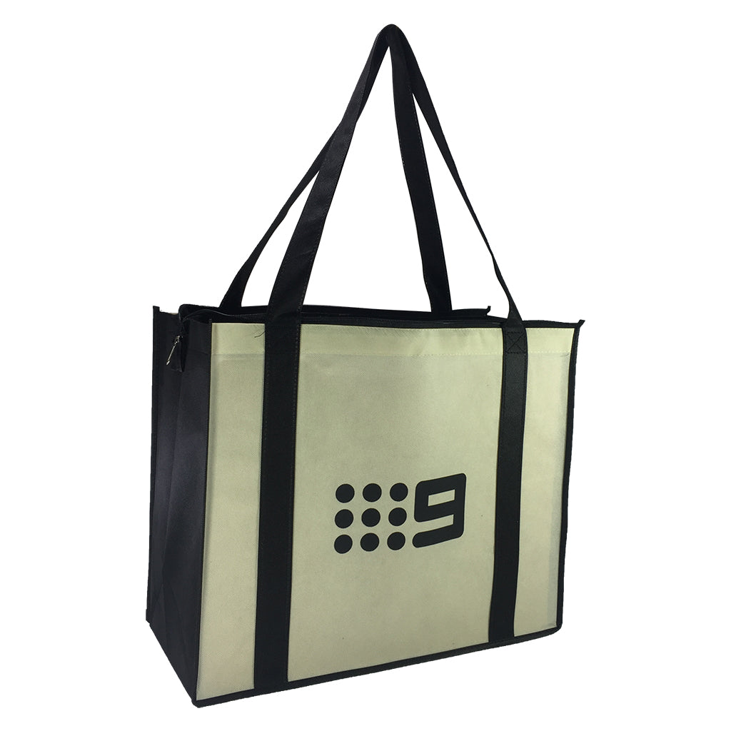 Stock NWPP Large Zipper Shopping Bag(SNB-38D) - greenpac.com.au