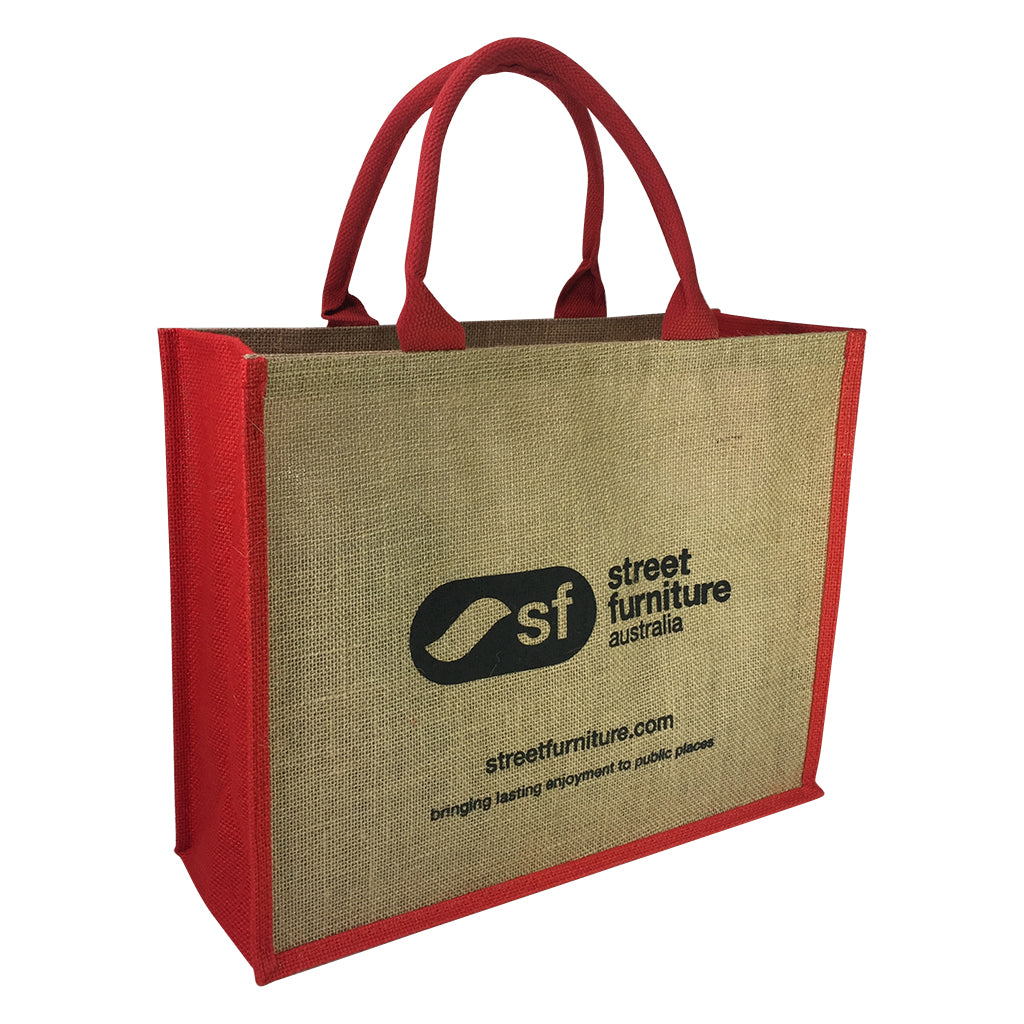 Stock Jute Bag Coloured-Red(SJB-02D) - greenpac.com.au