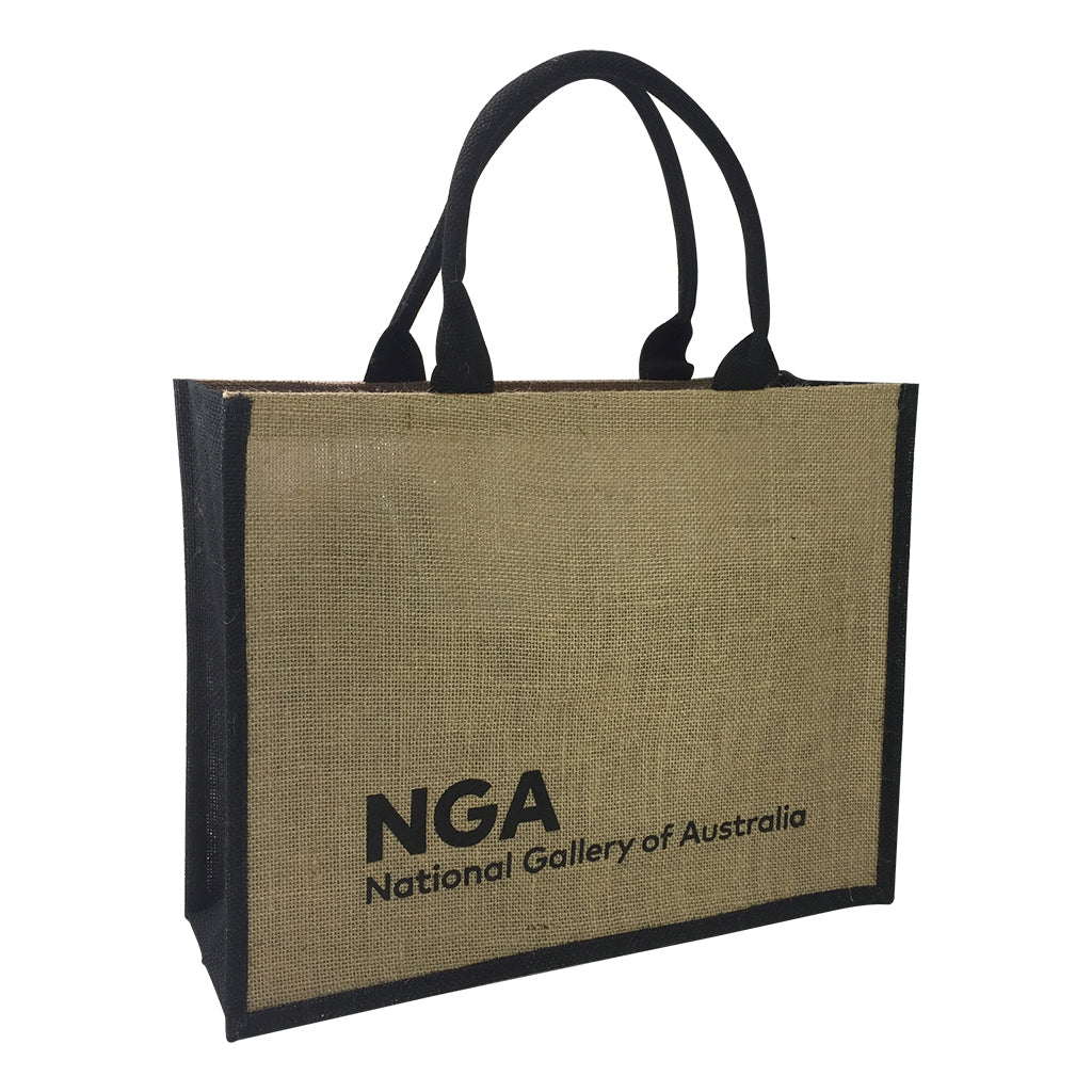 Stock Jute Bag Coloured-Black(SJB-02D) - greenpac.com.au