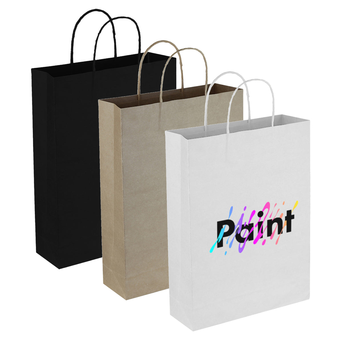 Stock Kraft Paper Trade Show Bag(SKP-02D)