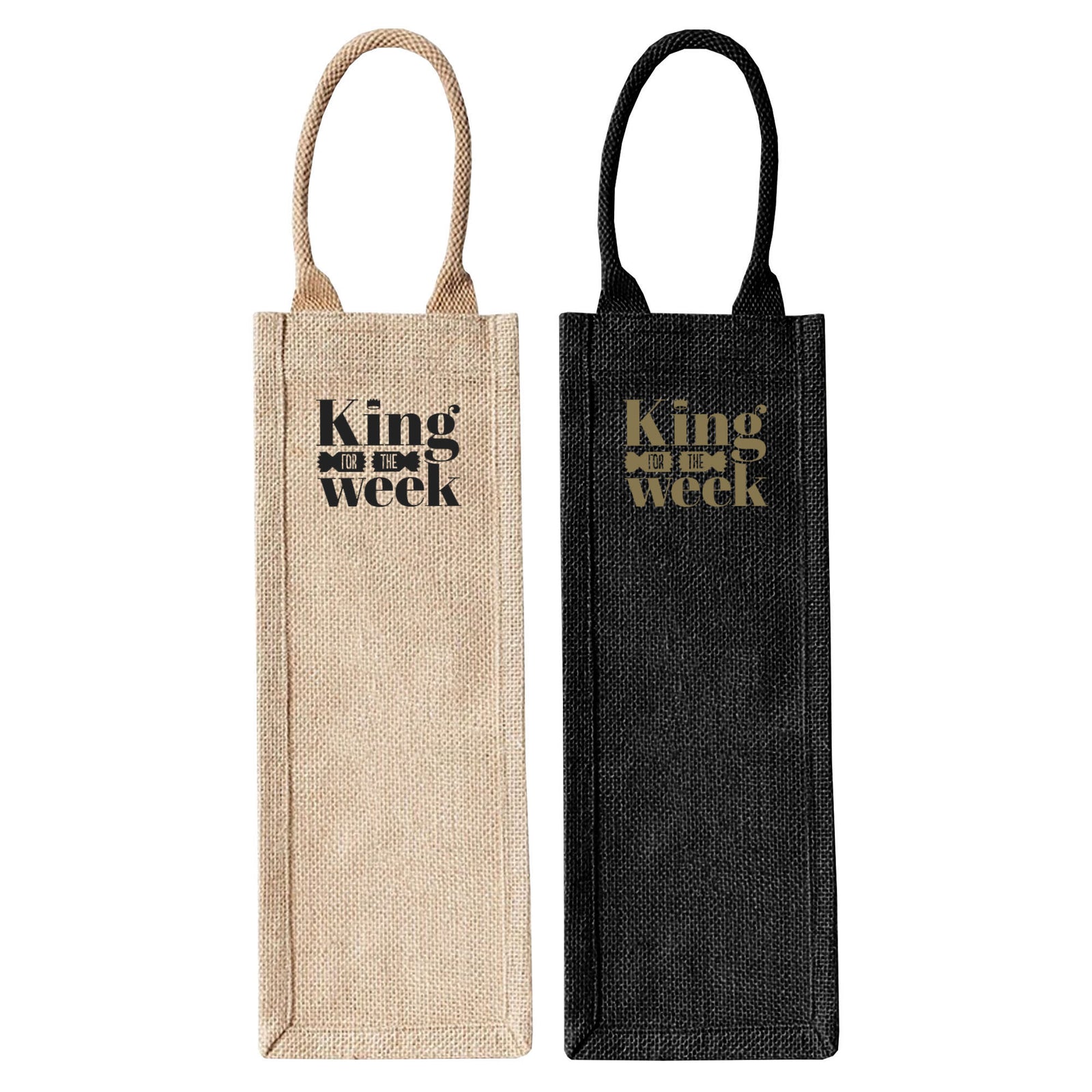 Stock Jute 1 Bottle Wine Bag(SJB-32D)