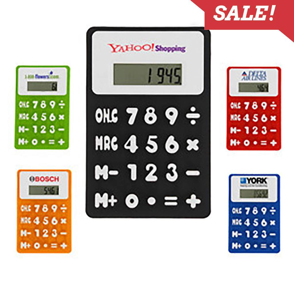 Small Rubbery Flexible Calculator(SDA-03) - greenpac.com.au