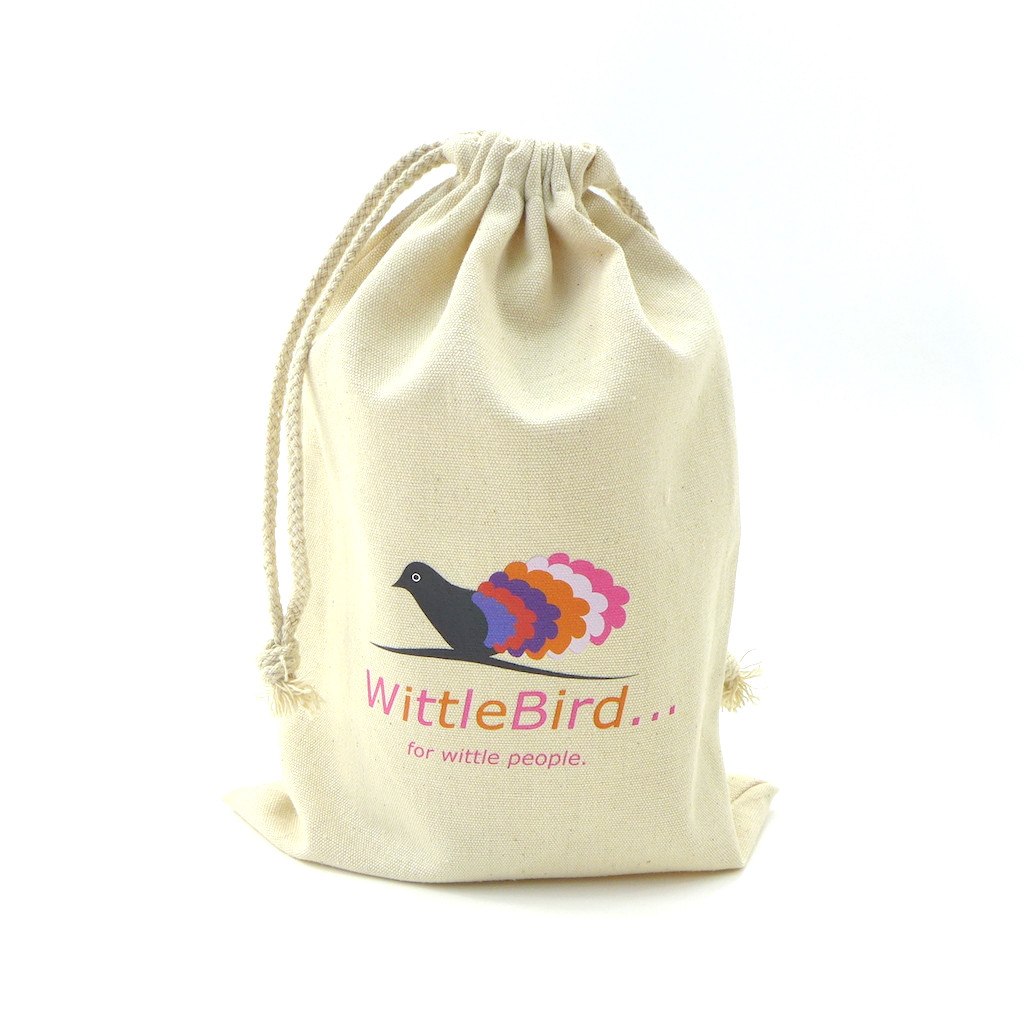 Calico Medium Drawstring  Bag(CA-08) - greenpac.com.au