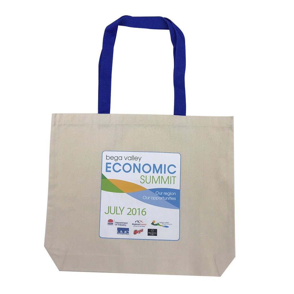 Coloured Handle Cotton Tote Bag(CB-23) - greenpac.com.au