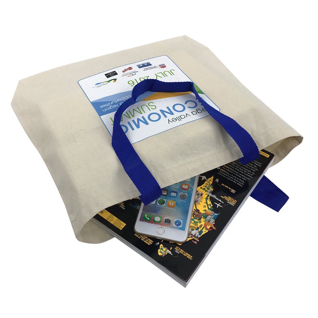 Coloured Handle Cotton Tote Bag(CB-23) - greenpac.com.au