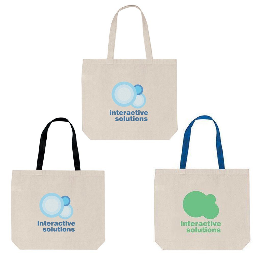 Coloured Handle Cotton Tote Bag(CB-23) - greenpac.com.au