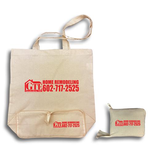 Stock Calico Fold Up Bag(SCB-23D) - greenpac.com.au