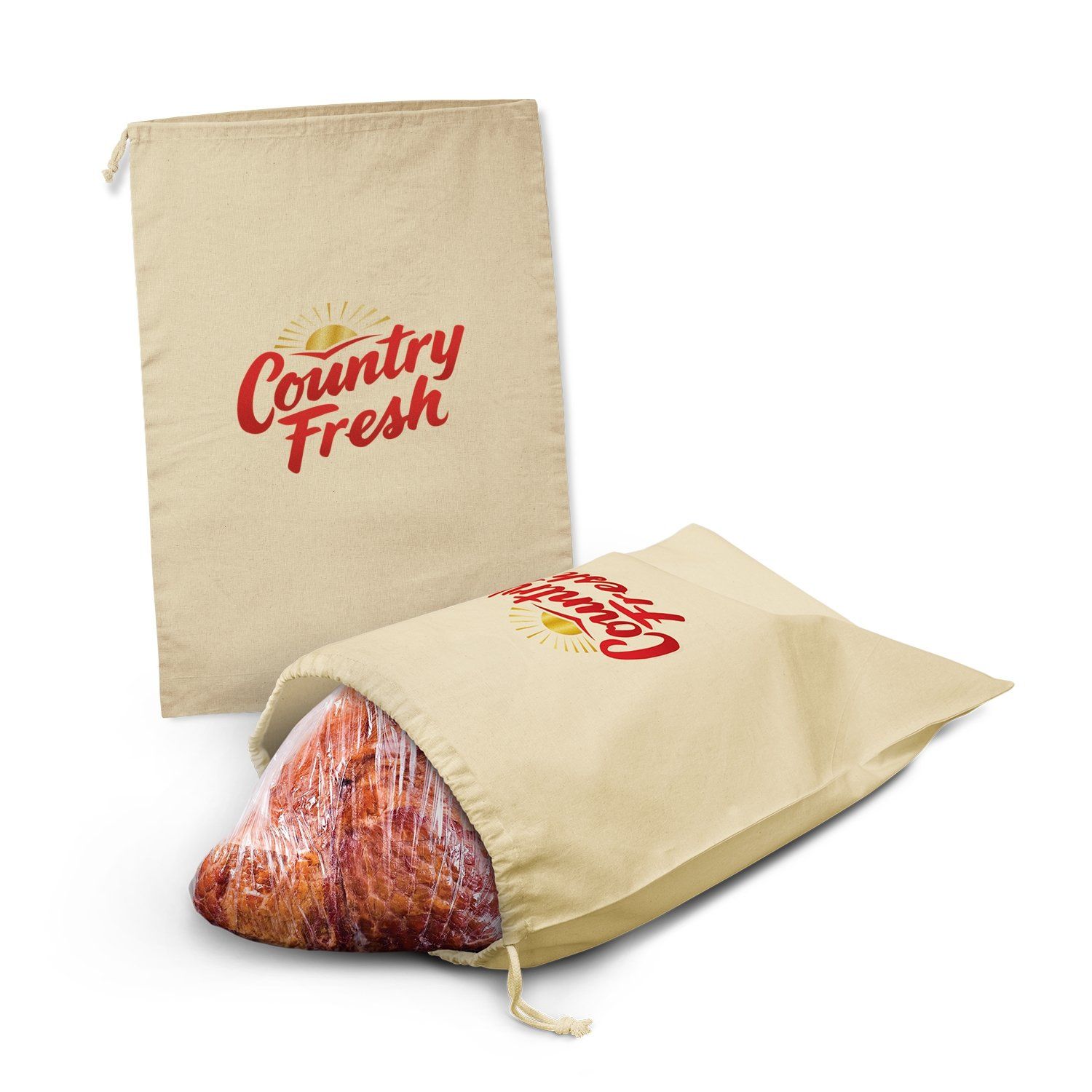 Stock Calico Ham Bag(SCB-22T) - greenpac.com.au