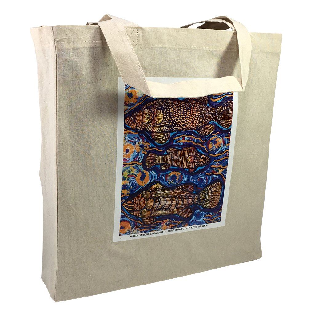 Stock Calico Shopping Bag With Extra Long Handle(SCB-19T) - greenpac.com.au