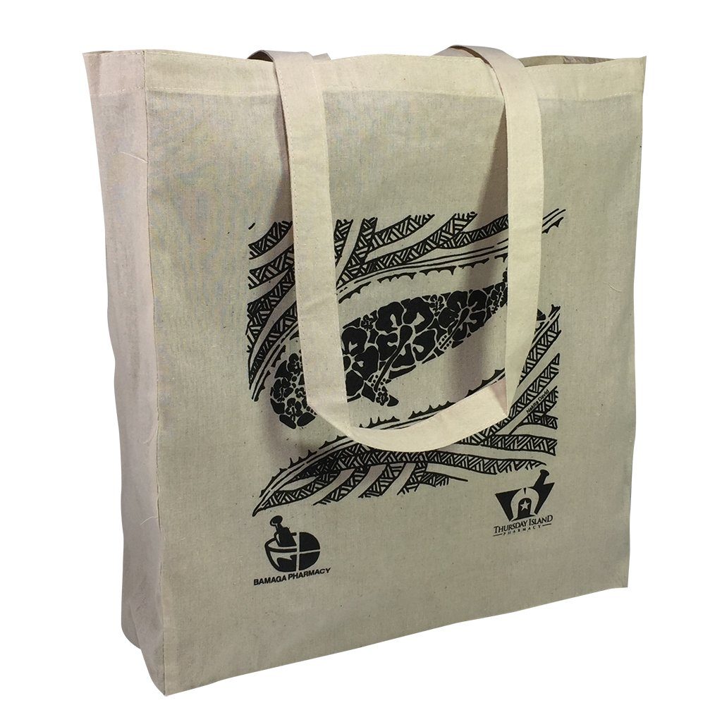 Stock Calico Shopping Bag With Extra Long Handle(SCB-19T) - greenpac.com.au