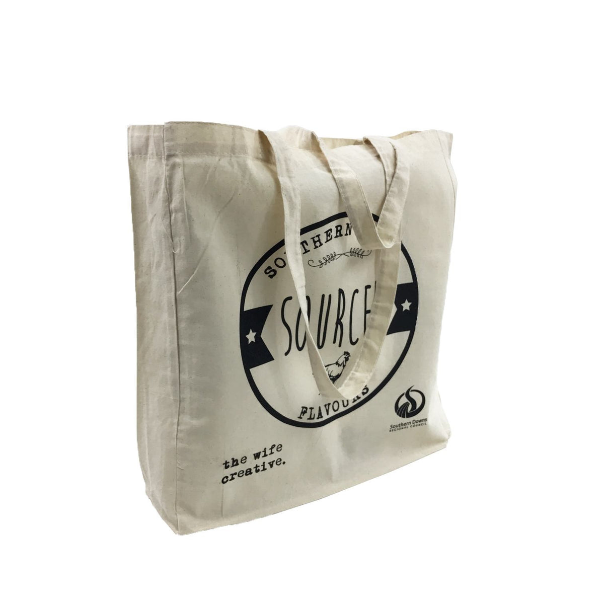 Stock Calico Shopping Bag with Gusset(SCB-06D) - greenpac.com.au