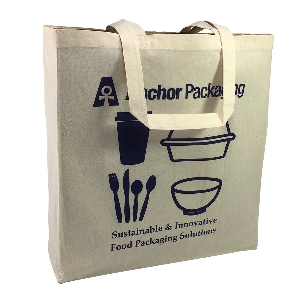 Stock Calico Shopping Bag with Gusset(SCB-06D) - greenpac.com.au