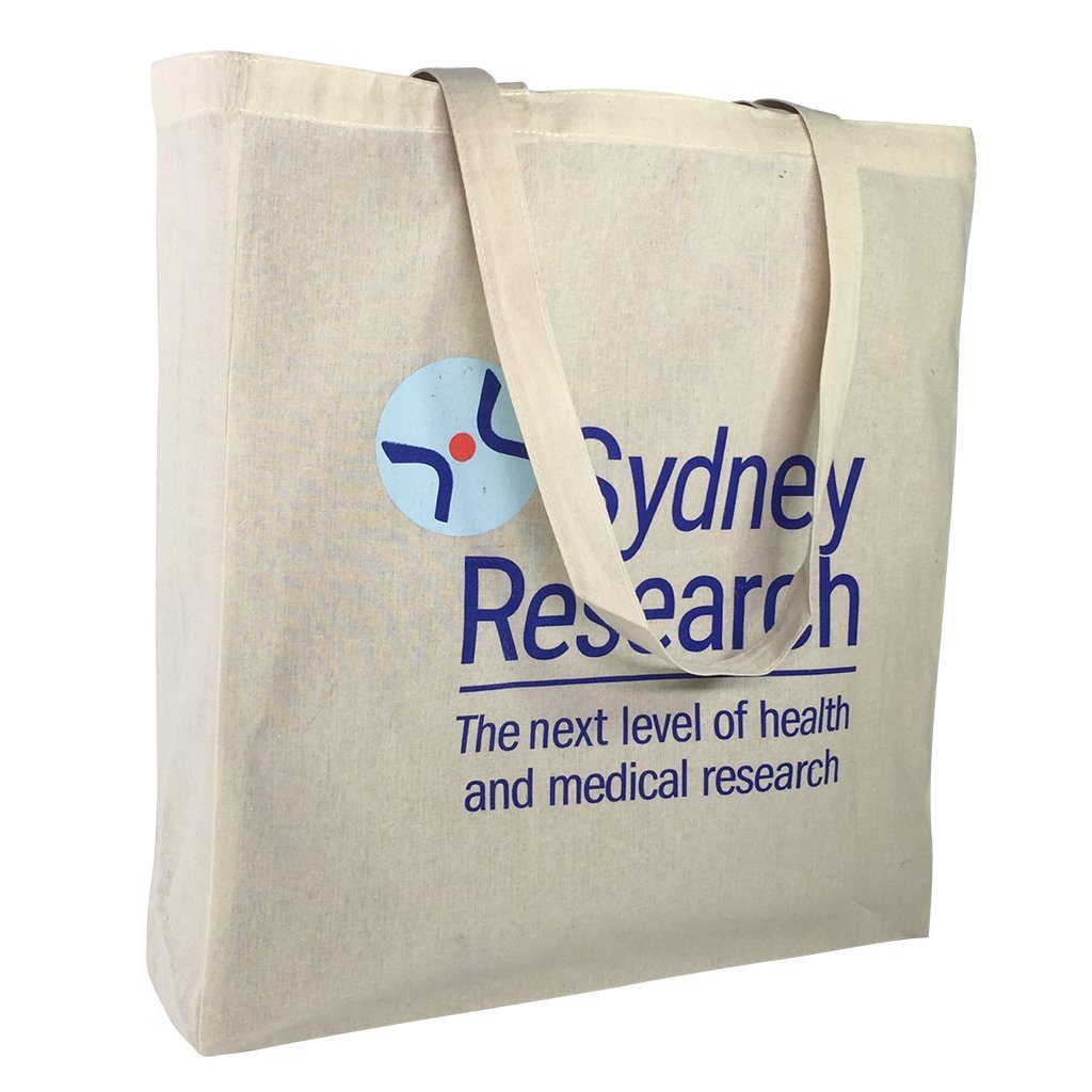 Stock Calico Shopping Bag with Gusset(SCB-06D) - greenpac.com.au