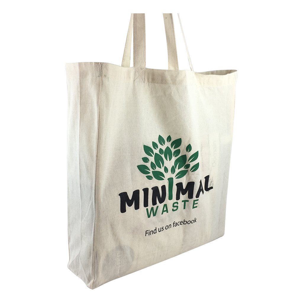 Stock Calico Shopping Bag with Gusset(SCB-06D) - greenpac.com.au