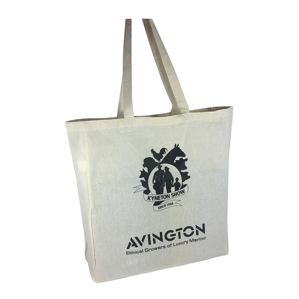 Stock Calico Shopping Bag with Gusset(SCB-06D) - greenpac.com.au