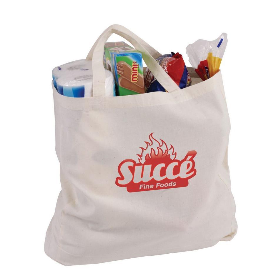 Stock Calico Shopping Bag With Short Handle(SCB-30P) - greenpac.com.au