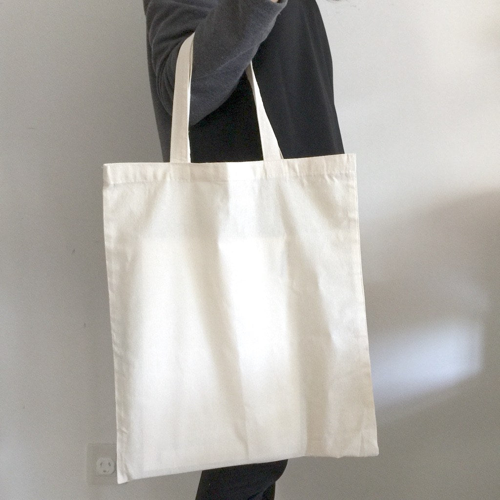 Stock Calico Tote Bag with Short Handle(SCB-05) - greenpac.com.au