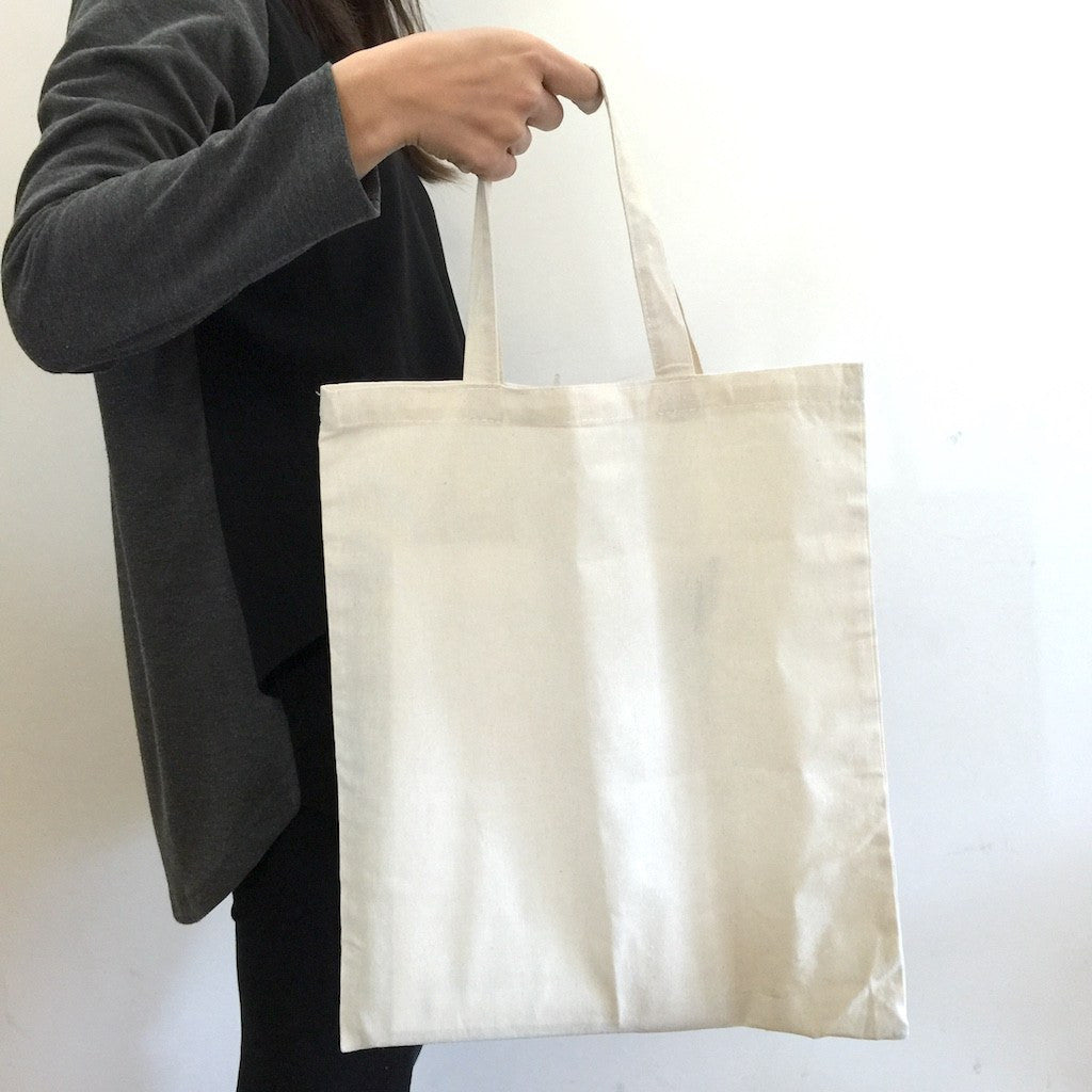 Stock Calico Tote Bag with Short Handle(SCB-05) - greenpac.com.au