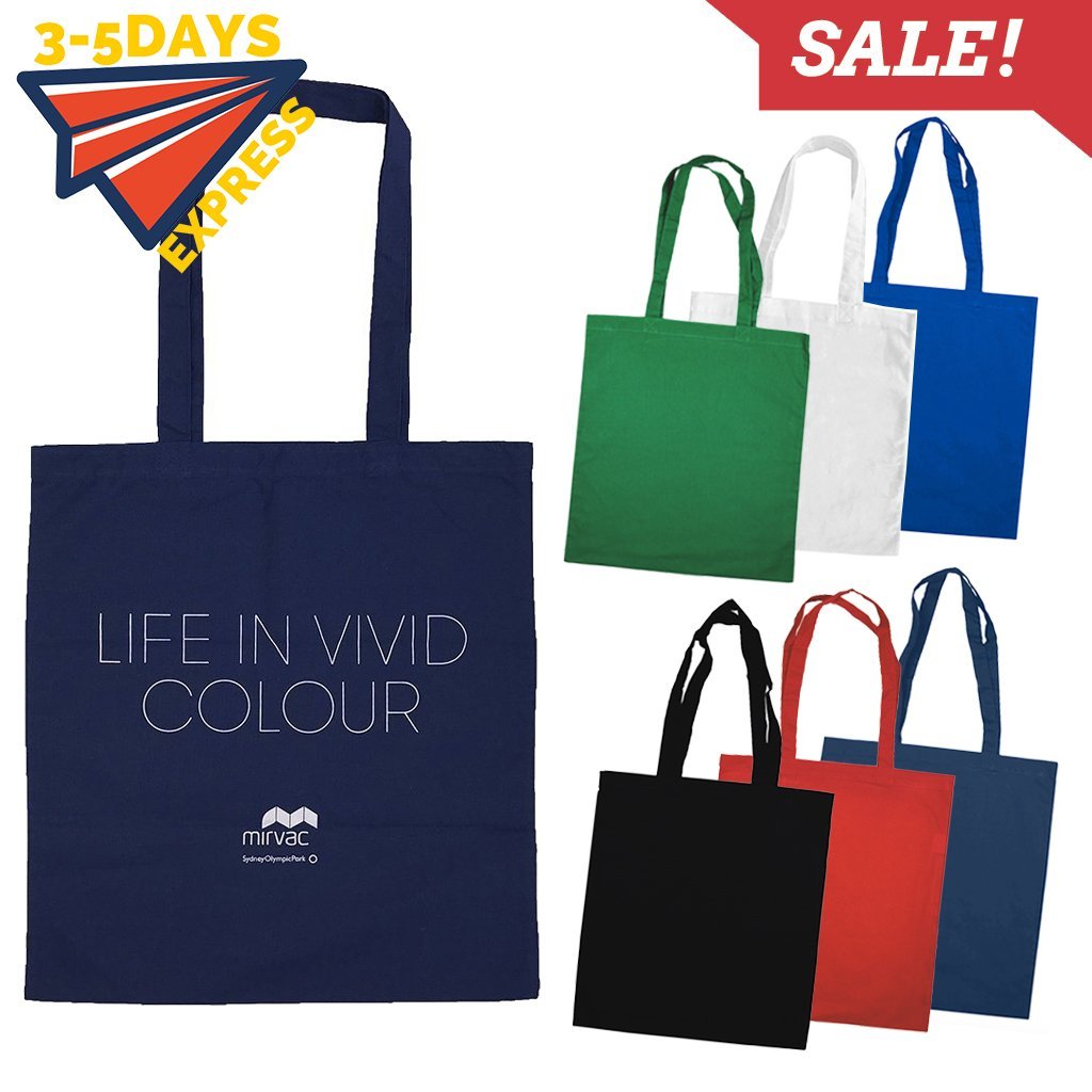 Stock Coloured Cotton Tote(SCB-12D) - greenpac.com.au