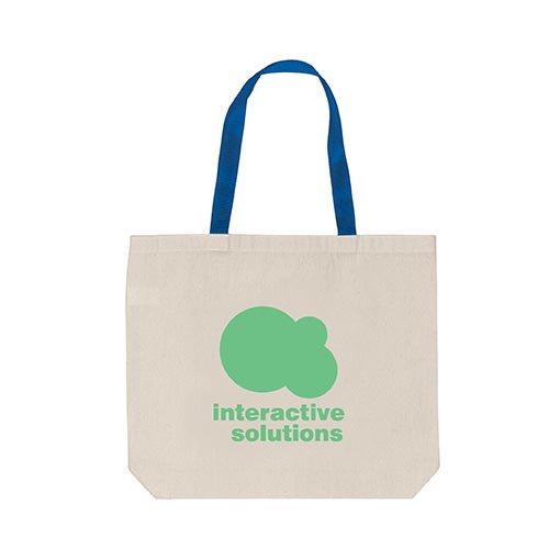 Coloured Handle Cotton Tote Bag(CB-23) - greenpac.com.au