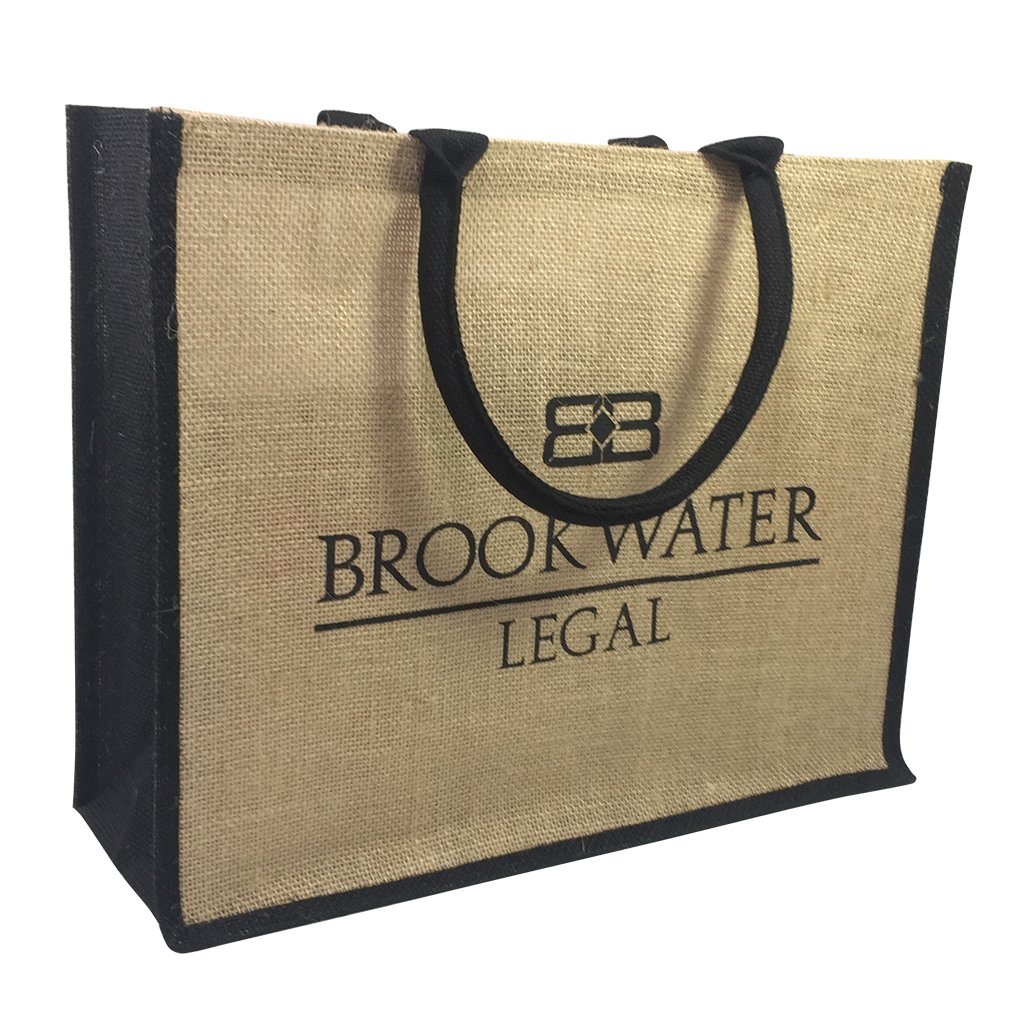 Stock Jute Bag Coloured-Black(SJB-02D) - greenpac.com.au