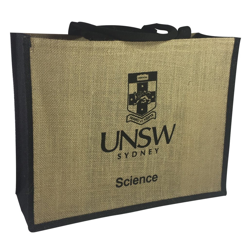 Stock Jute Bag Coloured-Black(SJB-02D) - greenpac.com.au
