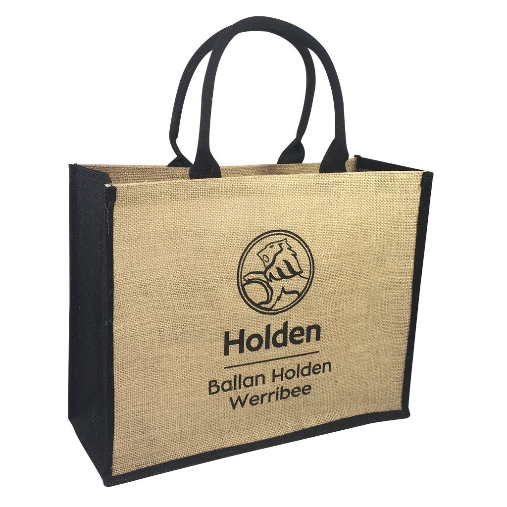 Stock Jute Bag Coloured-Black(SJB-02D) - greenpac.com.au