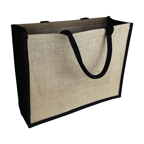 Stock Jute Bag Coloured-Black(SJB-02D) - greenpac.com.au