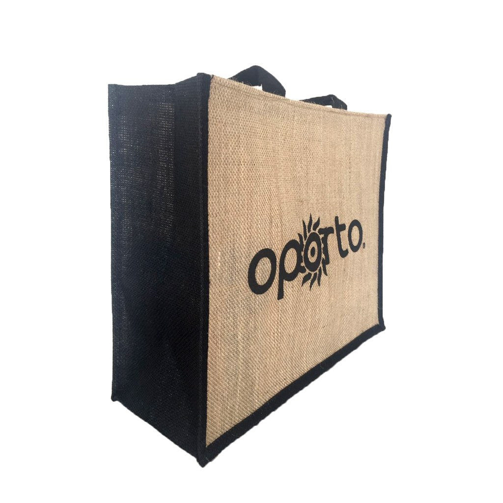 Stock Jute Bag Coloured-Black(SJB-02D) - greenpac.com.au