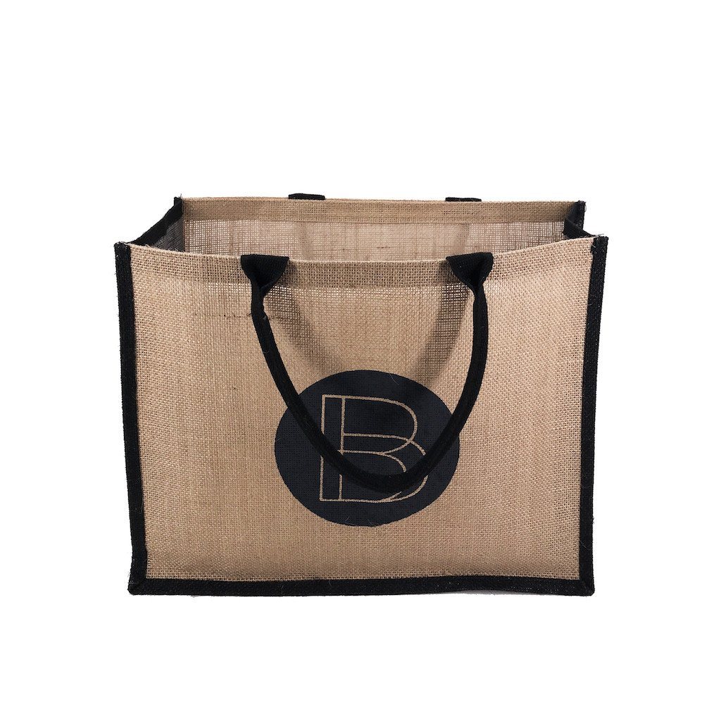 Stock Jute Bag Coloured-Black(SJB-02D) - greenpac.com.au