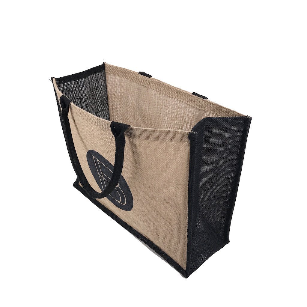Stock Jute Bag Coloured-Black(SJB-02D) - greenpac.com.au