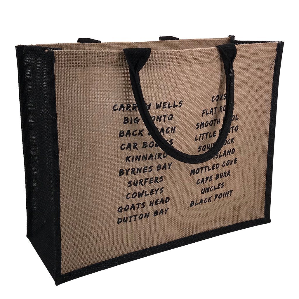 Stock Jute Bag Coloured-Black(SJB-02D) - greenpac.com.au