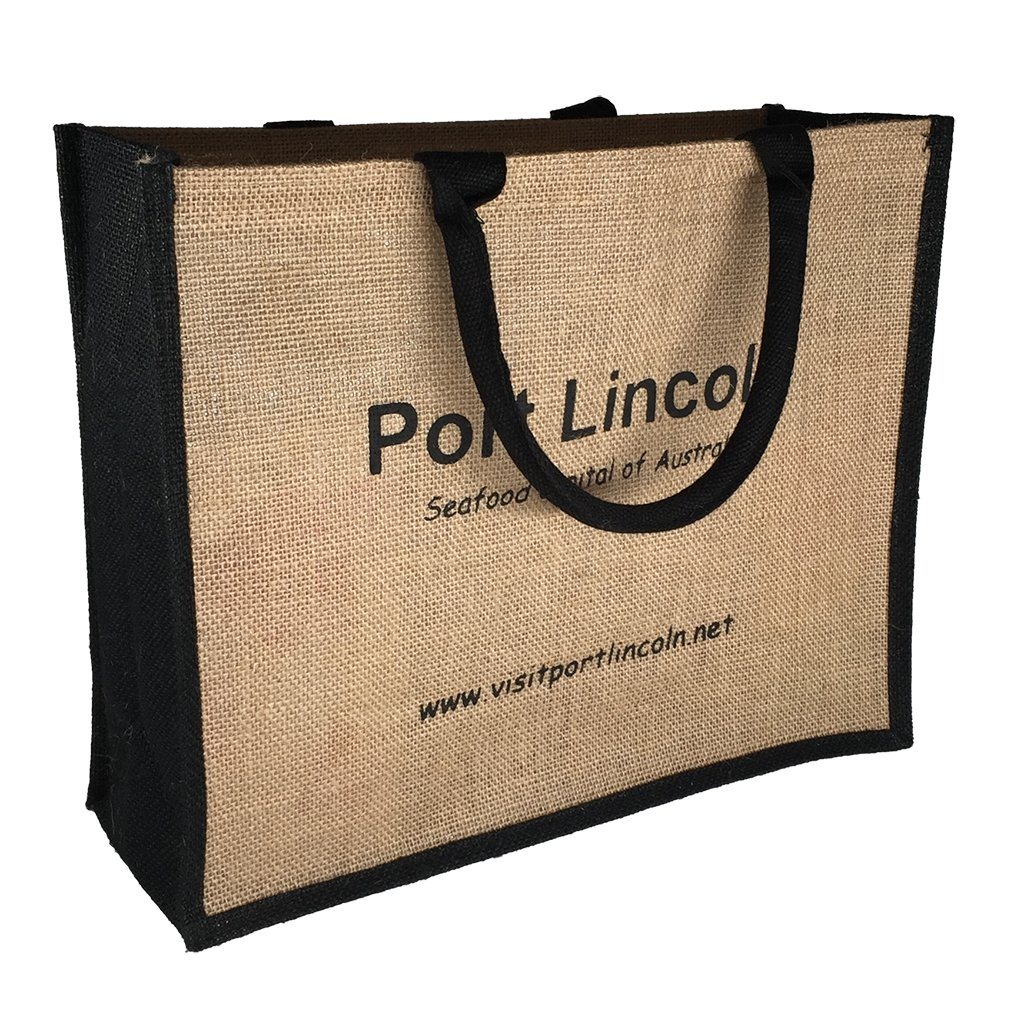 Stock Jute Bag Coloured-Black(SJB-02D) - greenpac.com.au