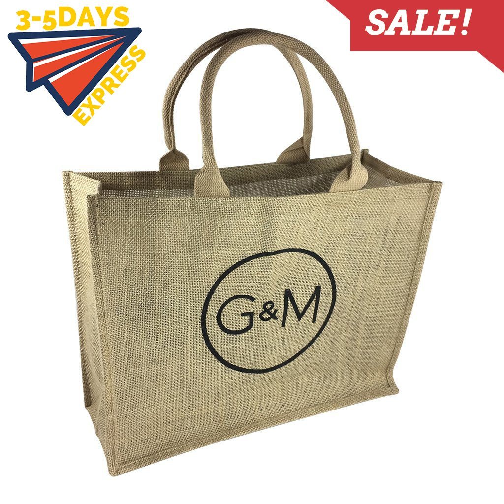 Stock Jute Bag Natural(SJB-01D) - greenpac.com.au