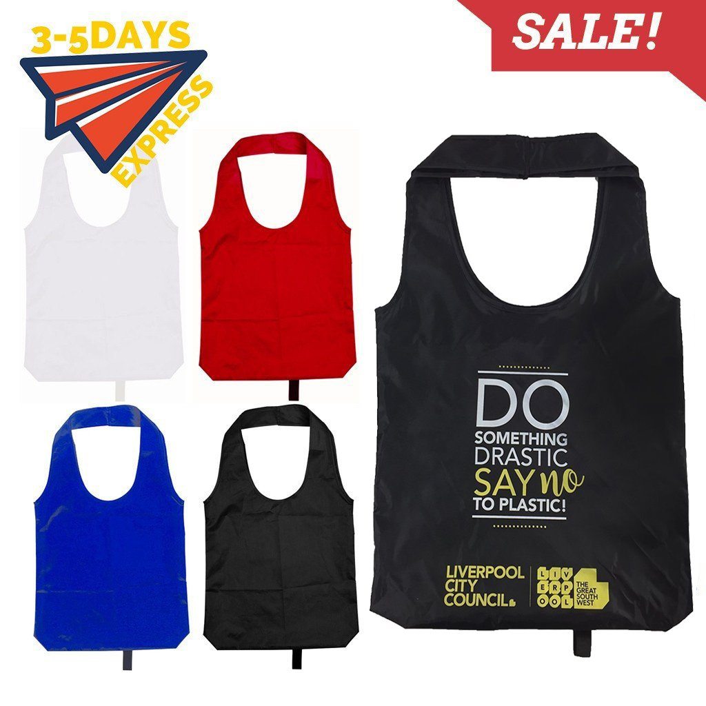 Stock Nylon Foldable Shopper(SNB-17D) - greenpac.com.au