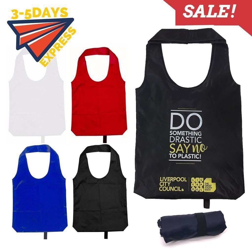 Stock Nylon Foldable Shopper(SNB-17D) - greenpac.com.au