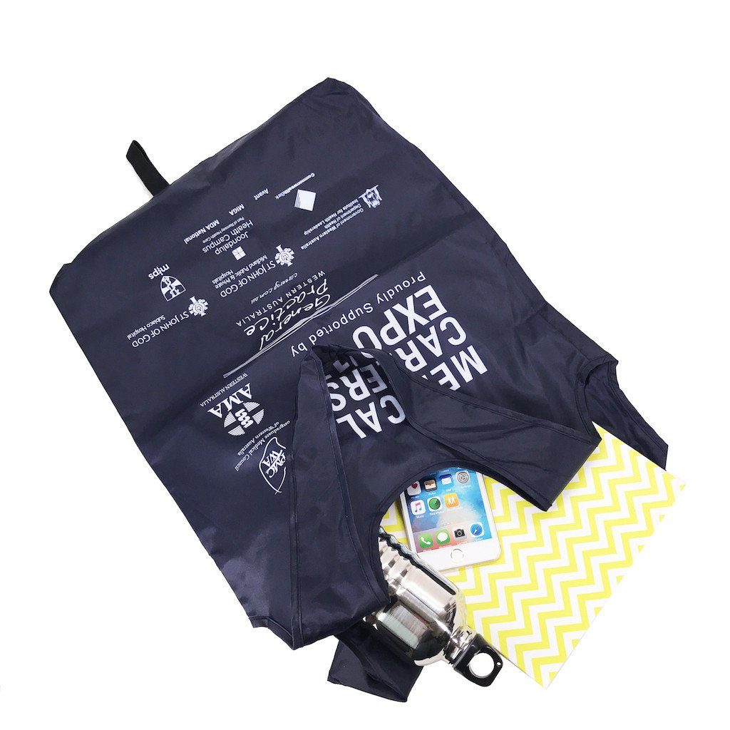 Stock Nylon Foldable Shopper(SNB-17D) - greenpac.com.au