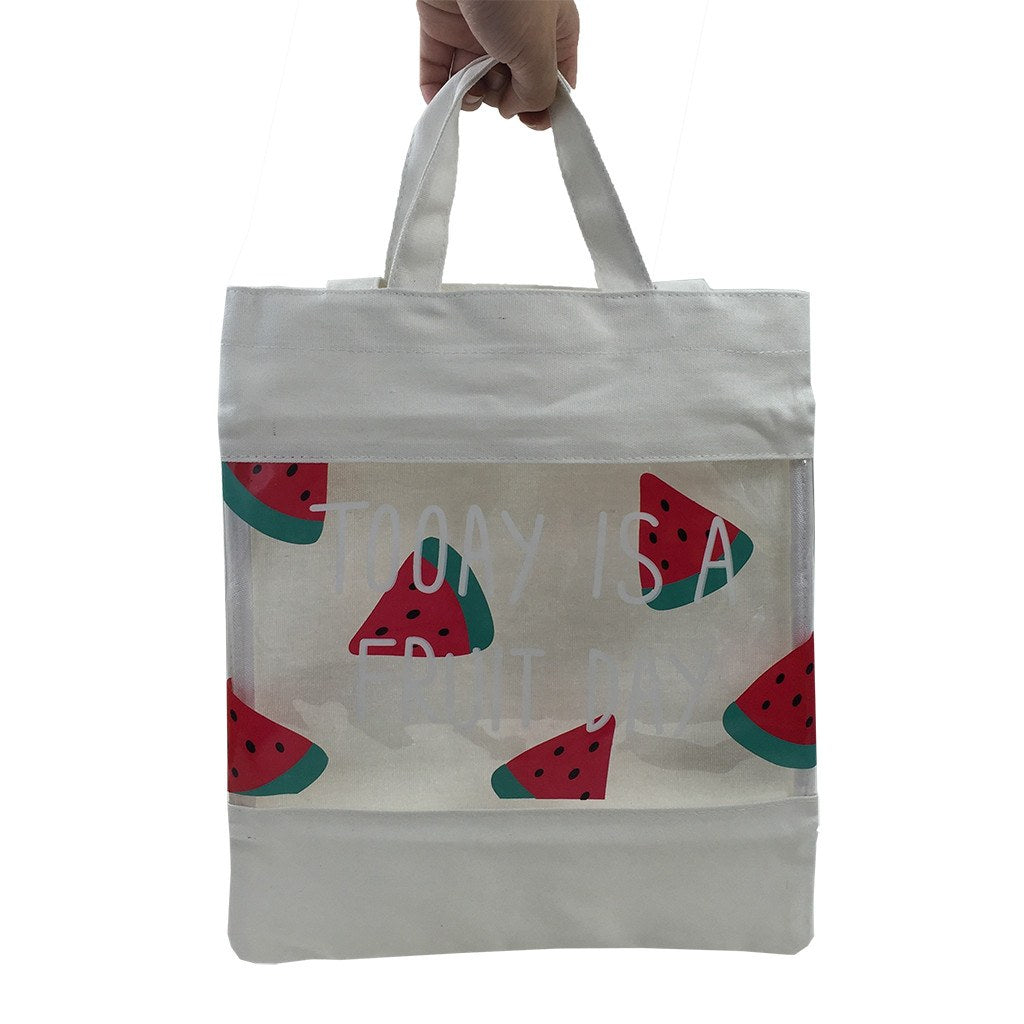 Cotton+PVC Double Handles Bag(CB-20) - greenpac.com.au