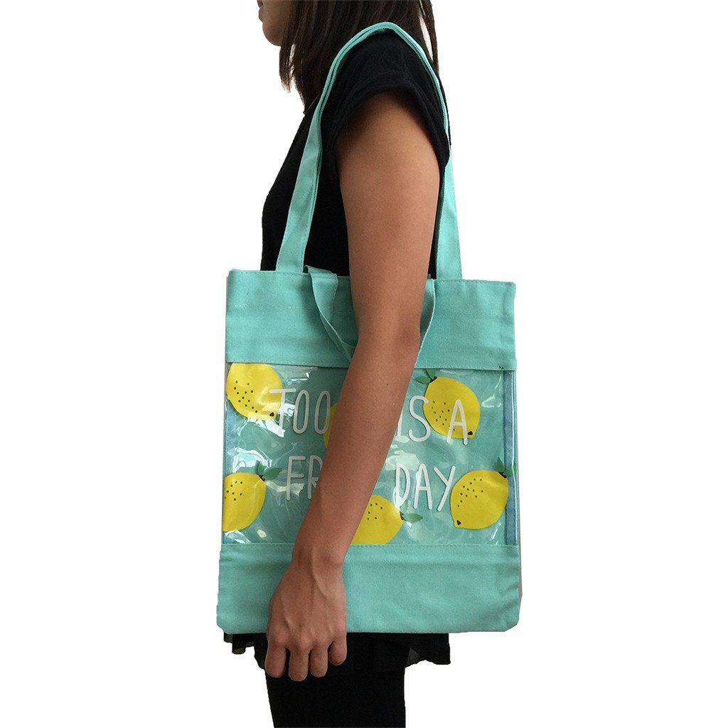 Cotton+PVC Double Handles Bag(CB-20) - greenpac.com.au