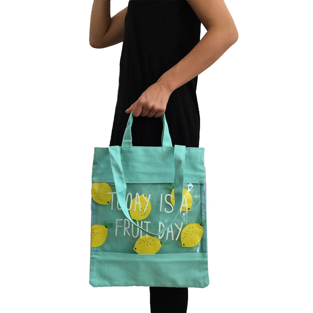 Cotton+PVC Double Handles Bag(CB-20) - greenpac.com.au