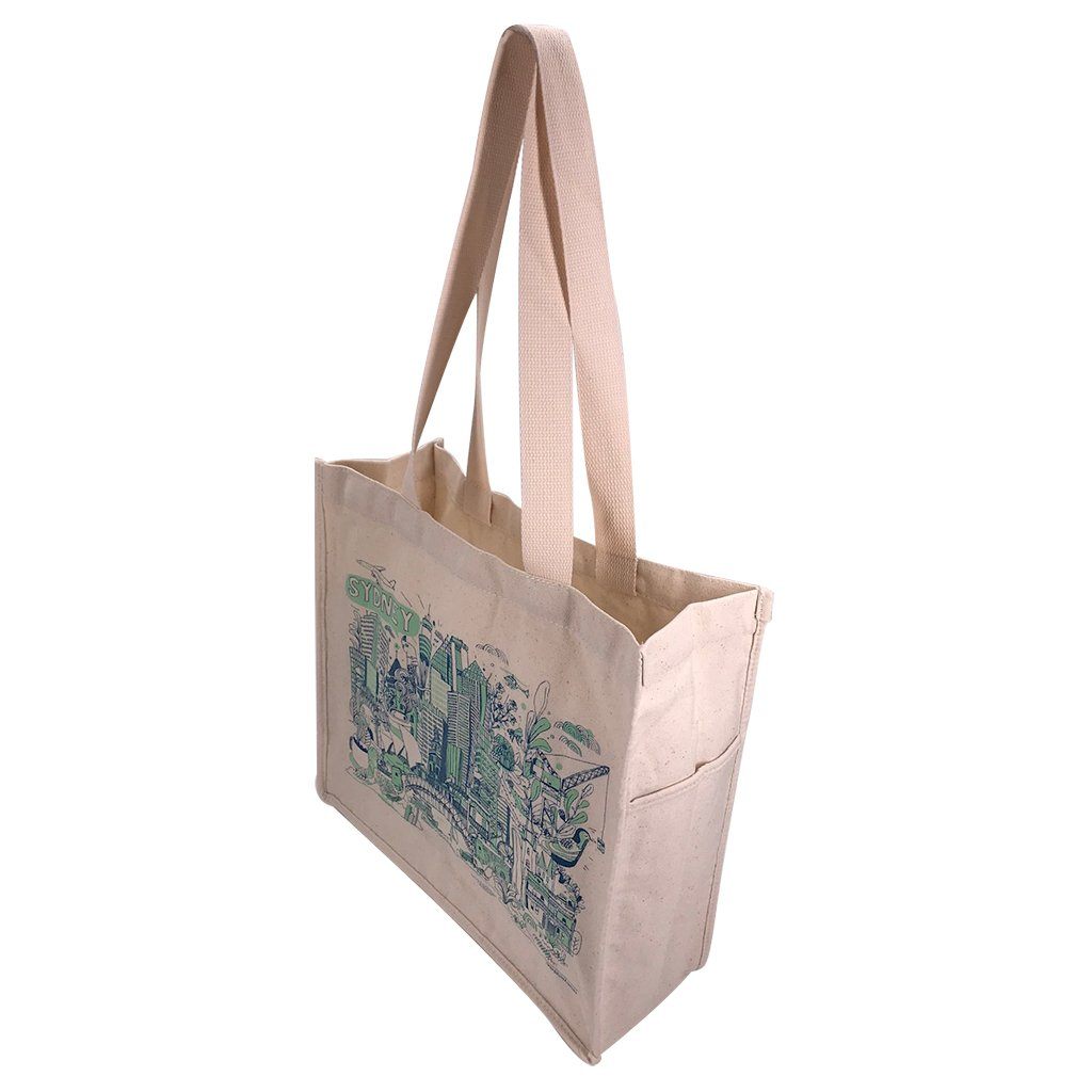 Cotton Show Bag With Gusset(CB-25) - greenpac.com.au
