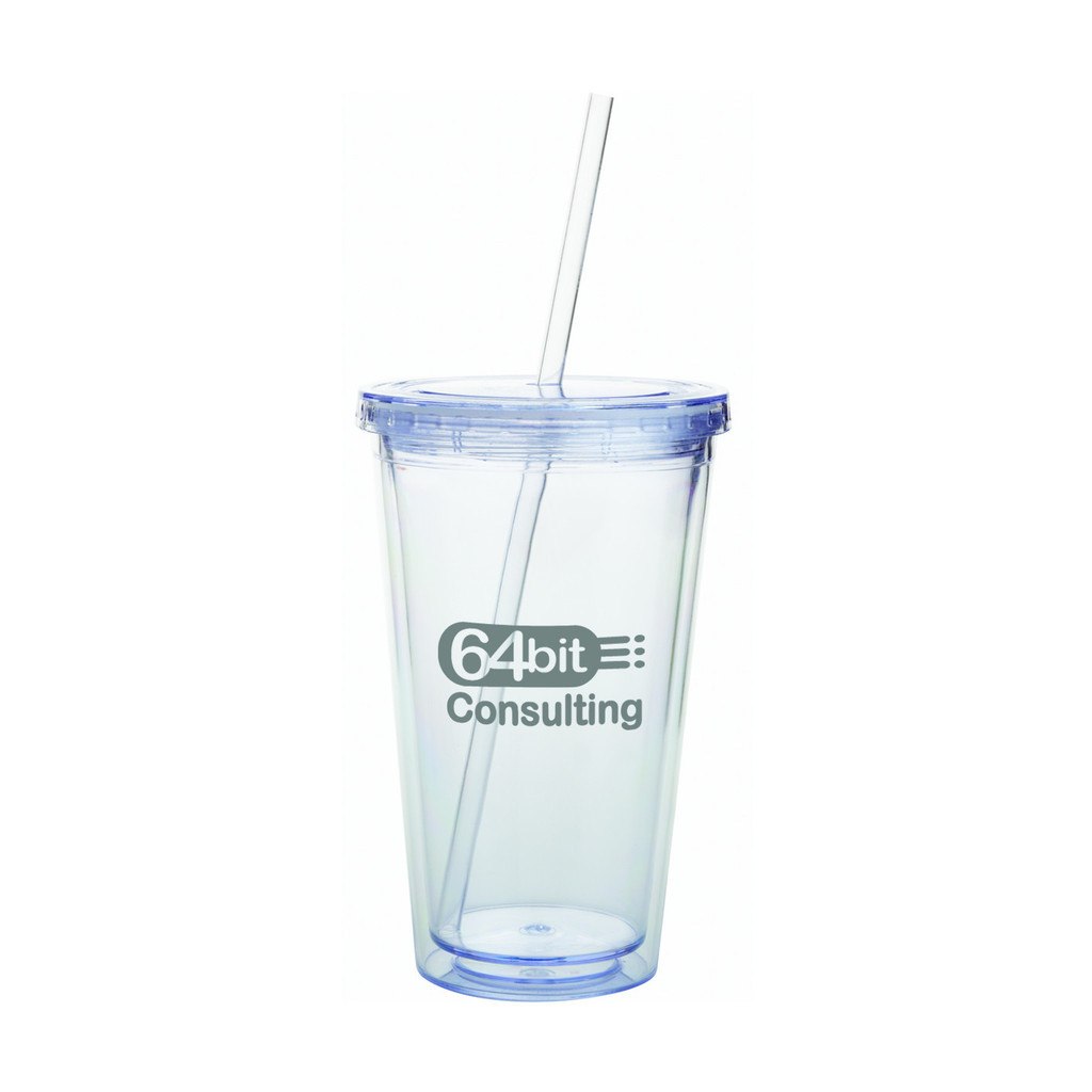 Double Wall Tumbler with Straw - 532ml(SDW-01) - greenpac.com.au