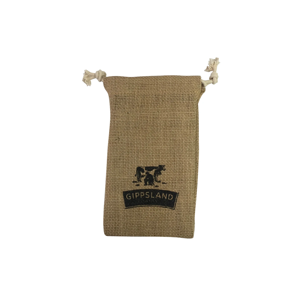 Stock Jute Drawstring Bag-Small(SJB-10T) - greenpac.com.au
