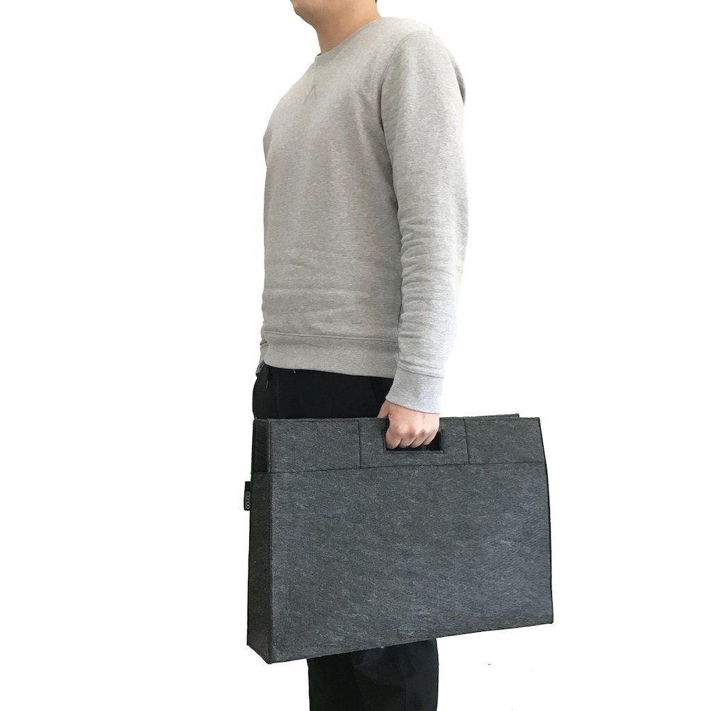 Felt Document Bag-Large(FB-08) - greenpac.com.au