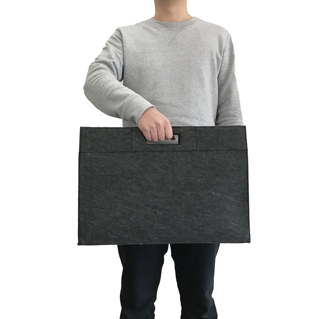 Felt Document Bag-Large(FB-08) - greenpac.com.au
