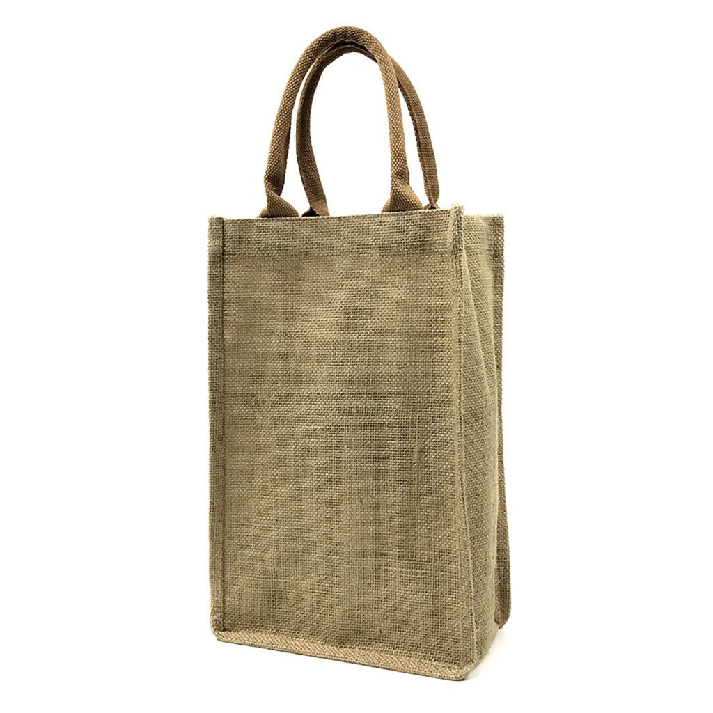 Jute 2 Bottles Wine Bag(JB-16) - greenpac.com.au