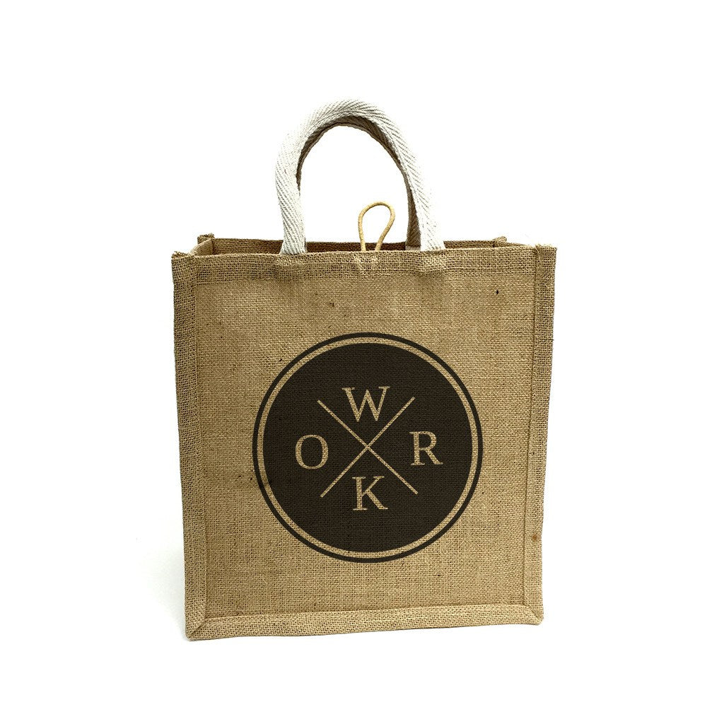 Jute Supermarket Bag-Square(JB-11) - greenpac.com.au